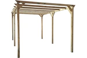 Habitat et Jardin Carport de Madera Solar II 3 x 5 x 2,4
