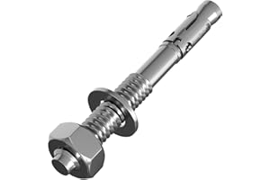 5x Lumonic Ancre lourde M16x160mm | ancrage à clavette de haute qualité galvanisé | Montage traversant, IMMÉDIATEMENT RÉSILIENT | Ancrage dans le béton,