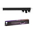 Philips Hue Centris White and Colour Ambiance Smart Ceiling Bar Light, 3X SpotLights [GU10 Spot] with Bluetooth, Black. Works with Alexa, Google Assistant and Apple HomeKit.