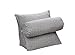 Produktbild Verstellbare Rückenlehne Keilkissen 47 x 45 x 22,9 cm Sofa Bett Kissen Bürostuhl Rest Nackenstützkissen Pearl Wolle (grau)