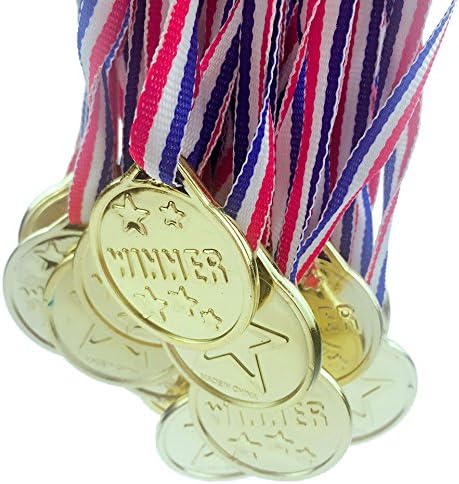 Bloomood 36 PCS Gold Medal Party Game Prizes - Bulk
