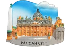 WEDARE MAGNET SOUVENIR Basílica de San Perter Ciudad del Vaticano Roma Italia Refrigerador Imán Turístico Souvenirs, Resina 3D Roma Nevera Imán Decoración Hogar y Cocina de China