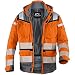 Produktbild KÜBLER Warnschutz-Wetterjacke Reflectiq orange/grau Gr. XL 80%PE/20% BW