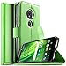 Produktbild KuGi Moto G6 play Hülle, Moto G6 play Wallet Case, Brieftasche Case Hülle PU Kunstleder Flip Case mit Standfunktion Kartenfächer und Bargeld für Moto G6 play smartphone.Grün