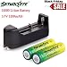 Produktbild 2 Stücke 14500 BRC Lithium Wiederaufladbare Batterie + 1 Stücke Intelligentes Ladekabel, Siswong 1200mAH Li-ion 3.7V Batterie Für Taschenlampe Lampe Fackel