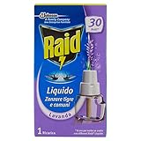 locion johnson antimosquitos Funciona con todos los difusores para productos Raid líquidos.