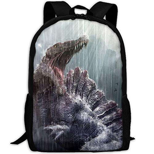 Preisvergleich Produktbild HOJJP Schultasche Spinosaurus Coming Interest Canvas Backpack School Bag Travel Daypack