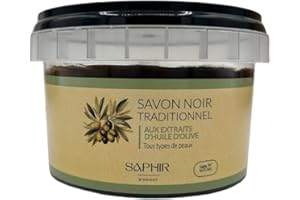GÉNÉRIQUE SAPHIR D'ORIENT SAVON NOIR - MAROC - SAVON BELDI - GOMMAGE - CORPS - VISAGE -PURIFIANT - EXFOLIANT - NETTOYANT - HYDRATANT - 100% NATUREL - 200g - HUILE D'OLIVE - HAMMAM -