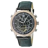 Constantin Durmont Herren-Armbanduhr Lafitte Analog Automatik Leder CD-LAFI-AT-LT-STRG-BK