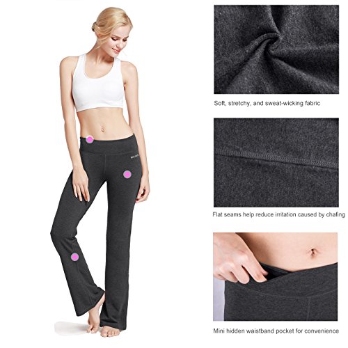 Baleaf Damen Flare Joga Fitness Hose lang - 5