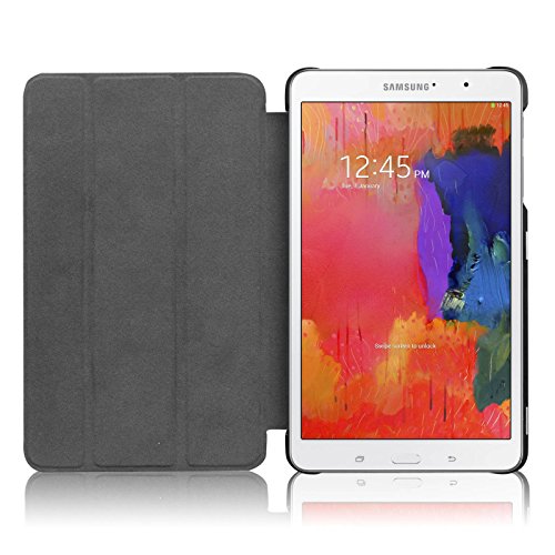 Fintie Samsung Galaxy Tab Pro 8.4 SM-T325 LTE SM-T320 Hülle Case – Ultra Schlank Superleicht Ständer Smart Shell Cover Schutzhülle Etui Tasche mit Auto Schlaf / Wach Funktion, Lila - 9