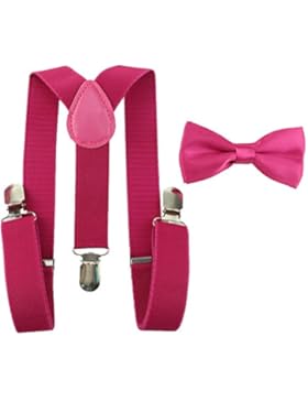 HABI unisex mehrfarbig elastisch Hosenträger Y-Form Länge für Kinder und Jungen mit den starken Clips Playshoes...