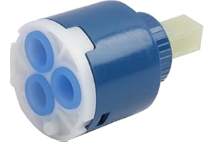 Batheidon cartuccia miscelatore 35mm in ceramica ad alta precisione, cartuccia rubinetto miscelatore universale per rubinetti monocomando cucina, lavabo e doccia, compatibile con rubinetti standard