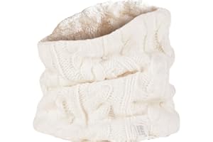 HEAT HOLDERS - Femme Chaud Tricot Cache Cou Snood avec Polaire pour Hiver