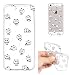 Produktbild iPhone 5 5S SE Hülle, E-Unicorn Handyhülle Apple iPhone 5 5S SE Hülle Transparent mit Muster Emoji Panda Silikon Durchsichtig Tasche Ultra Slim Dünn TPU Bumper Schutzhülle Stoßfest Hochwertigem Zubehör Set Etui Schale Back Case Cover Rückseite