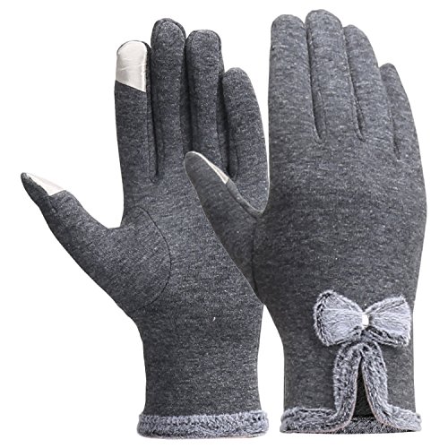 Magic Zone - Guantes - para mujer gris Talla única 