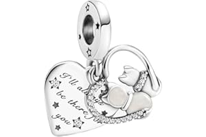 CWOne Designs Sterling Silver Charm For Pandora Charm Bracelet - Authentic S925 Sterling Silver Pendants for Charm Bracelets with Gift Pouch