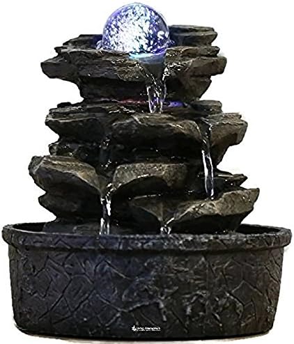 Indoor Water Feature-Fountain Rock with Color Changing LED 23 cm