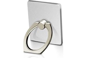 MuStone Soporte para Anillo de teléfono, Rotación de 360 ° Teléfono Celular Soporte para Anillo de Dedo para iPhone XS X 8 7 6S 6 5S 5C 5, Samsung Galaxy S9 S8 S7Edge S7 S6 Nota 8 5 (Plata)