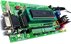 My TechnoCare ATMEL 8051 Development Board ZIF Socket+MAX232 AT89S52 Microcontroller IC Project Evaluation Kit Support AT89S51/XX,89Cxx,89V51RD2 Architecture 40 Pin Chip Prototype PCB