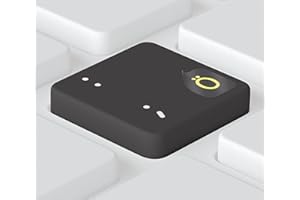 Keystickers® 5 x 6 mm – Autocollant universel allemand pour PC, ordinateur portable, clavier MacBook, couleur jaune | Transparent | Stickers allemands pour PC & Mac Keyboard