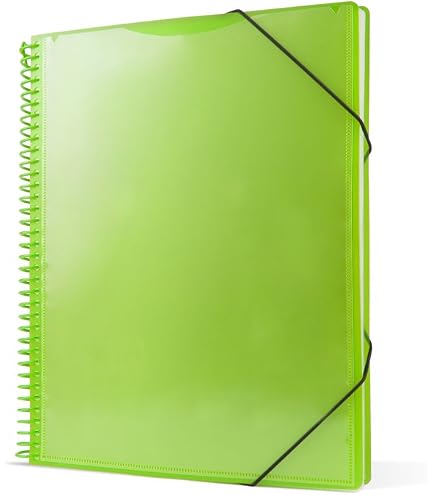 Protège-Documents Pryse Bleu A4 Avec 50 Pochettes Et Spirale – Classeur Pratique Et Personnalisable