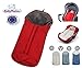 Produktbild BabyMatex ** BabyFit 2in1 PLUTO 80cm ** Winter-Kombi-Fußsack WIND und WASSERDICHT -- Ideal für 3 und 5 Punkt Gurt Systeme -- Für Maxi Cosi Autositz, Kinderwagen, Schlitten etc. (Rot)