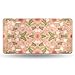 Produktbild Cara King Blush Flowers Coral Pink Sweet Florals Flowers 612inchs Feel Metal Tin Sign Plaque for Home,Bathroom and Bar Wall Decor Car Vehicle License Plate Souvenir Car Decoration