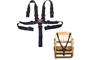 FLOTRUTE Gurt Sicherheitsgurt, Hochstuhl Sicherheitsgurt, 5 Punkt Gurt Sicherheitsgurt Verstellbare Hochstuhl Sicherheitsgurt Universal 5 Punkt Gurt Kinderwagen Gurt für Hochstuhl/Kinderwagen/Buggy