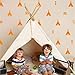 Produktbild Melissalove 68pcs Tribal Aufkleber Teepee Pfeil Kinder Raum Wand Aufkleber Aufkleber wallpattern Wandbild Kinderzimmer Dekoration DIY Aufkleber D498 Orange
