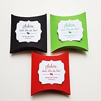 10 Faltschachteln Pillow Box Kissenschachtel Geschenkvrpackung Gastgeschenk Mitbringsel DIY