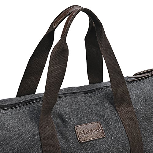 mens canvas overnight bolsa