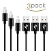 Produktbild Ladekabel für Huawei P20/Lite/Pro,Mate 20/Lite/Pro,Mate 10/Pro, Mate 9/Pro,G9 Plus,Nova/2/2 Plus,Nexus 6P,Honor 8 9 10 view,USB Typ C Kabel,1M 2M 3M Quick Charge&High Speed Datenkabel-Schwarz
