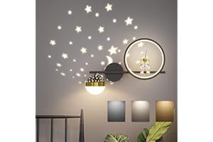 KZT 30W LED Lampe Murale Interieur Dimmable Applique Murale Créatif Chambre D'enfant Enfant Garçon Fille Veilleuse Espace Astronaute Lumière murales pour Chevet Chambre à Coucher Salon Couloir Escalier