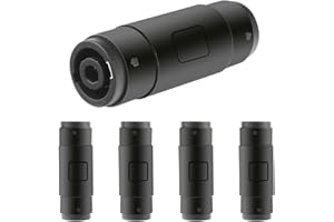 Xiatiaosann 5 conectores macho Speakon hembra a hembra para conector de audio Neutrik, conector recto para alargar el cable AMP