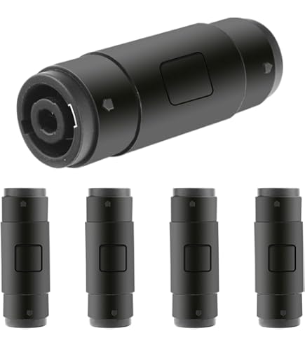 16 Stück 4-polige Speakon Buchse Stecker – Gerade Koppler Für Lautsprecher & Verstärker, NL4 Kompatibel