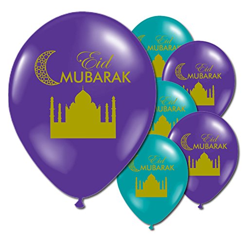 Party Showroom Eid Mubarak Ramadan Festival Latex Mosque Balloon