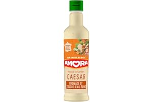 AMORA - sauce crudités caesar - fromage et touche d’ail fumé - fabriquée à Dijon - 380ml