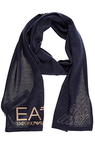 Preisvergleich Produktbild Emporio Armani EA7 Schal Damen Damenschal Halstuch train strass blu