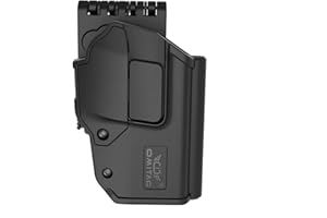 OMITAC Sig P320 Fondina Con Clip Da Cintura, OWB per P320 M17 M18 Taurus G3 - Tattica Esterna in Vita Nascosta, Trasporto Anto Lock, Rilasciato Indice Dito, Polimero