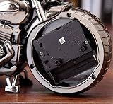 OFT Vintage Motorrad Alarm Clock Wecker Motorcycle Tischuhr Quartzuhr Standuhr (Oddiyana+gold) - 8