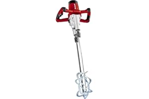 Einhell TE-MX 1600-2 CE Miscelatore elettrico doppio (220-240 V, 1600 W, 2 velocità, vel 1 giri min. 180-460, vel. 2 giri min 300-750, incl. 2 fruste)