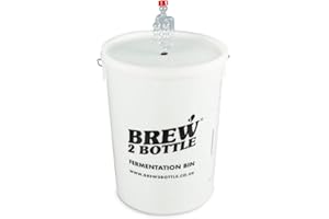 Brew2Bottle 25ltr Home Brew Fermentation Bucket, Lid with Grommet & Bubbler Airlock