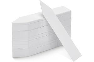 KINGLAKE étiquette en plastique pour plantes 100 pièces, étiquette de jardin en plastique blanc 10x2cm