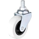 HTS 322 D&ouml;nerli Vidalı Mobilya Tekerleği 52 mm - 35 kg Taşıma Kapasiteli PVC-PP İ&ccedil; Mekan Sehpa ve Ofis Tekeri, 3/8 İn&ccedil; Vida &Ccedil;