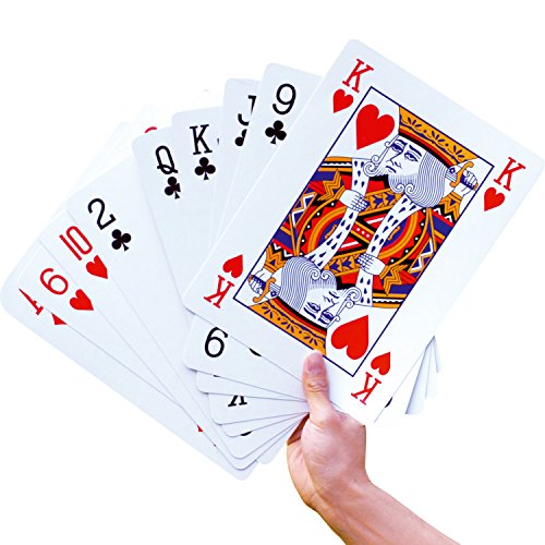 ParklandÂ® Giant A3 Large 52 Playing Cards 37cm Full Deck Magic Garden Outdoor Family Play