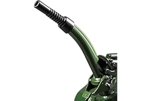 VOBOR Boquilla para Bidones de Metal,Bidon Gasolina,Vertedor de Latas de Gasolina y Vertedor de Boquilla Flexible con Junta,Tubo Guía de Acero Al Carbono para Todas Las Latas de Metal