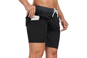 Bsrpolry Men's Swimming Trunks Men's Swimming Shorts Quick-Drying surf Shorts Beach Shorts Striped Pants Gradient Waterproof Pants Summer Board Shorts with Pockets