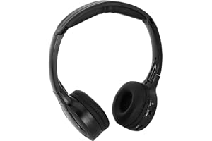 Ausla Trådlös Infraröda Stereo -hörlurar, Vikbar Lättvikt, Auto Mute -funktionalitet, Bekväm för Långa Bilturer