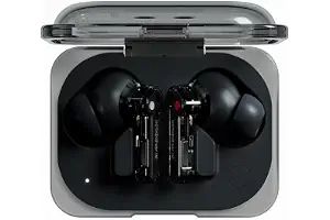 Nothing Ear (a) Auriculares inalambricos Bluetooth con Integración de ChatGPT, Cancelación de Ruido Activa, Algoritmo de Mejora de Graves y hasta 42,5 Horas de reproducción - Negro